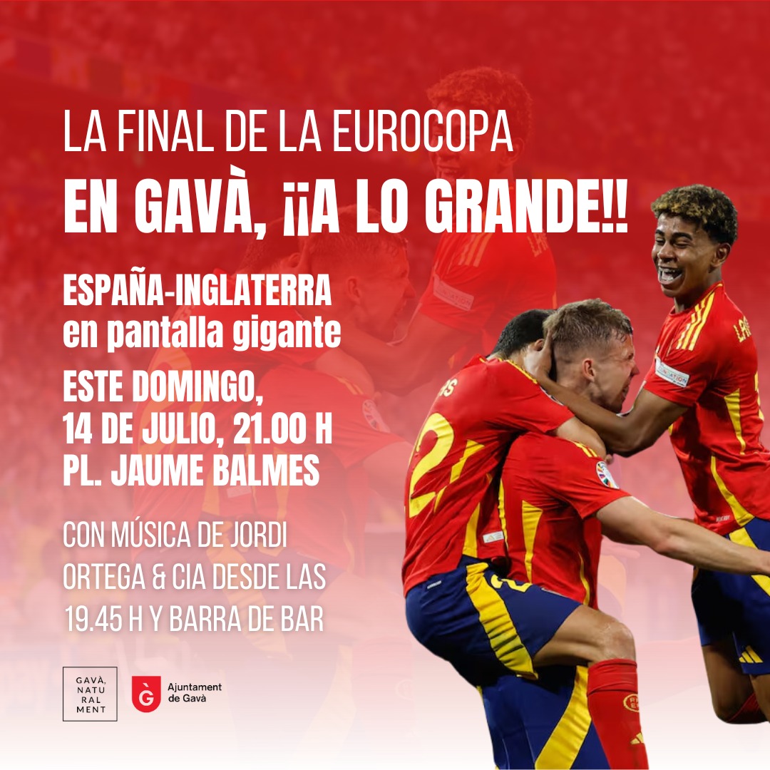 Pantalla gigante para ver la final de la Eurocopa entre España y Inglaterra