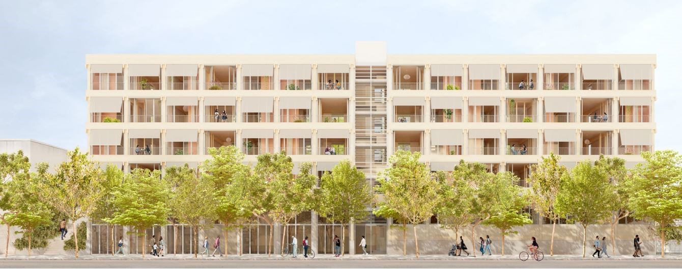 Un paso más en la construcción de los pisos dotacionales en la avenida Eramprunyà