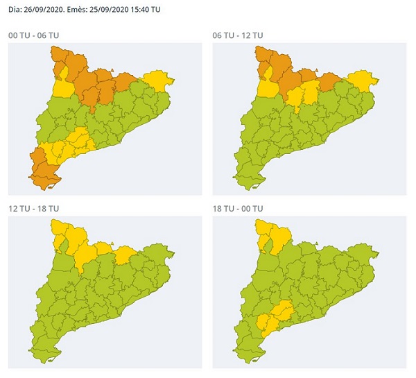 Desactivada l'Alerta del Pla de Protecció Civil Municipal per risc de vent