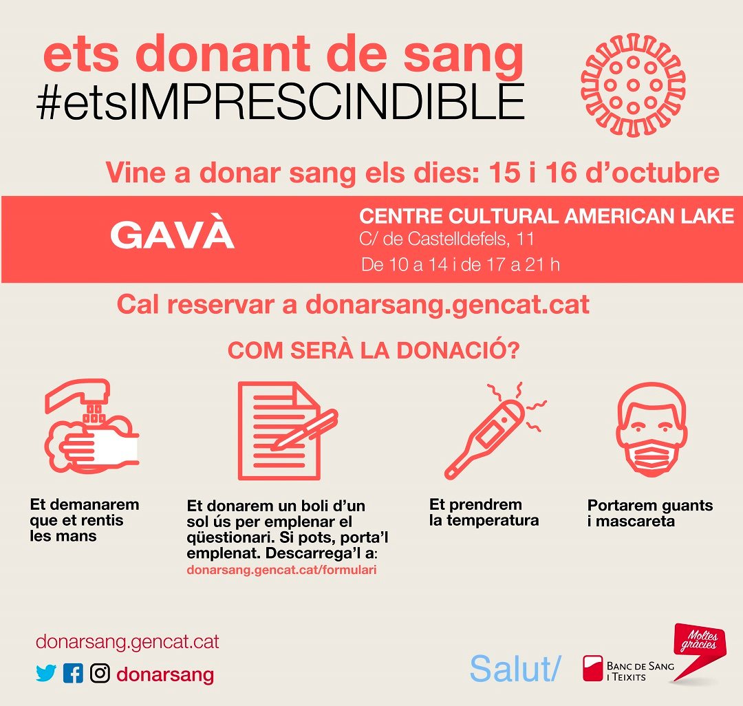 Nova campanya especial de donació de sang