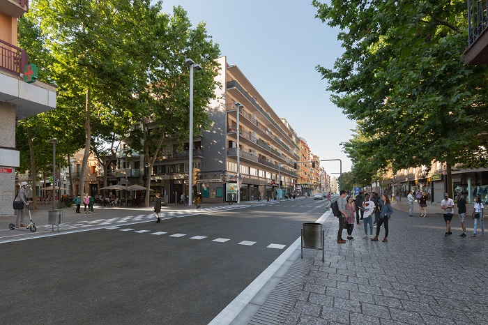 Empiezan los derribos de los edificios expropidos en el cruce de la C-245 con la Rambla