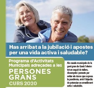 Inscripciones para el programa de actividades para las personas mayores de Gavà